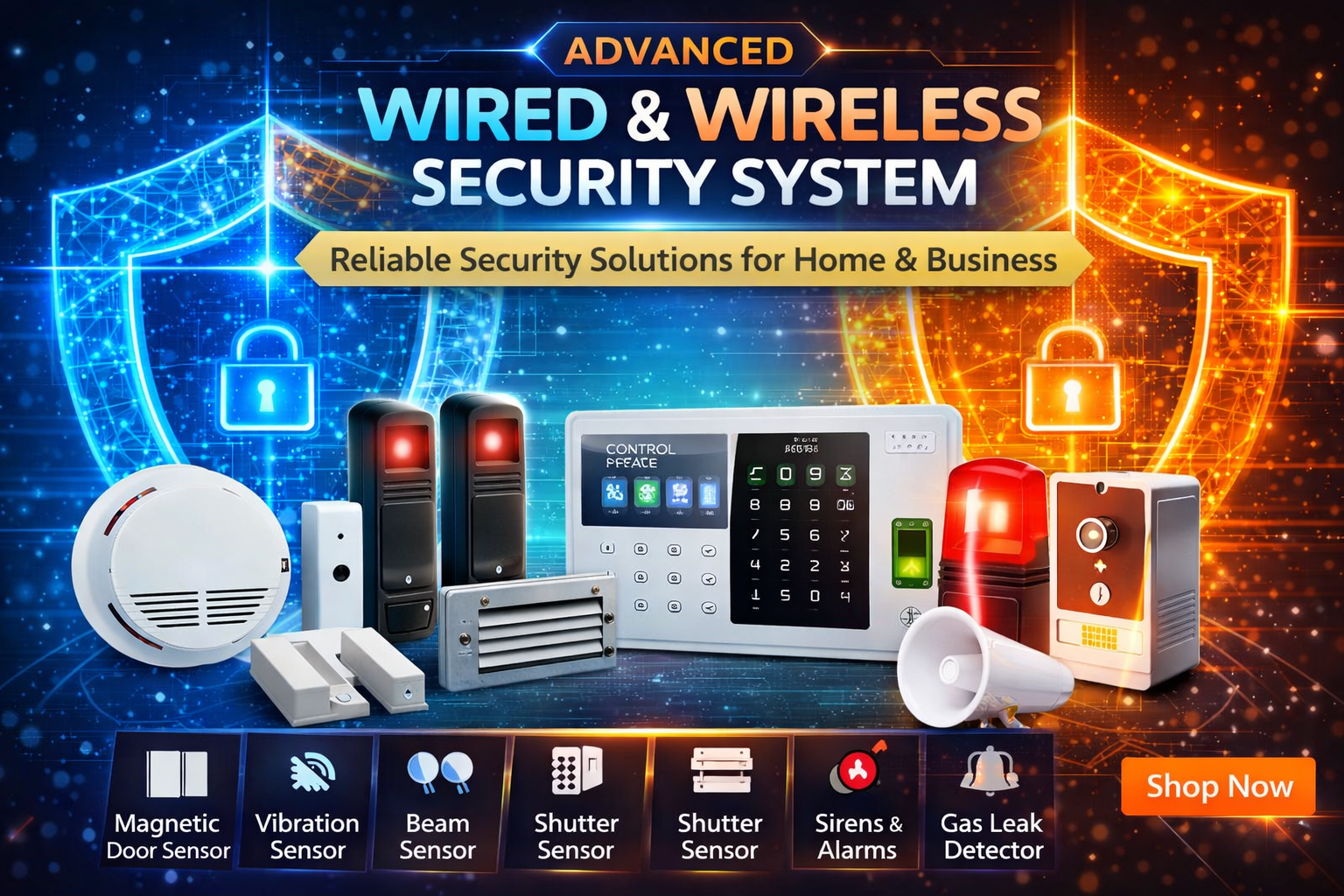 Wired & Wireless Security System
