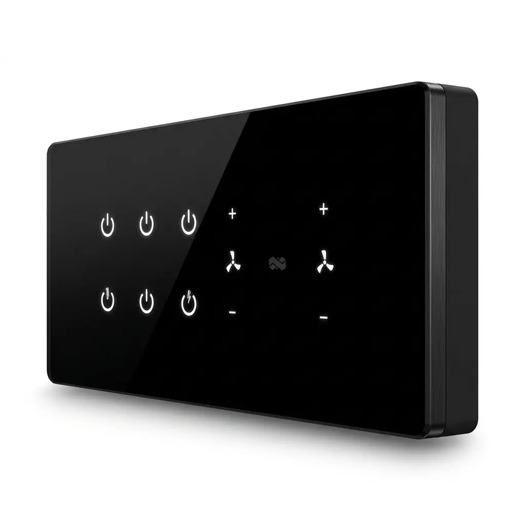 Smart WiFi Switch Board | Touch Control Panel | App Voice Control Alexa Google | Remote Access | Timer Schedule Function | Glass Finish Modular Switch - Image 2